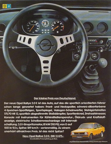 Opel kadett rallye e - c, 2.0